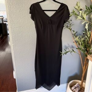 CDC Midi Dress with Sheer Overlay